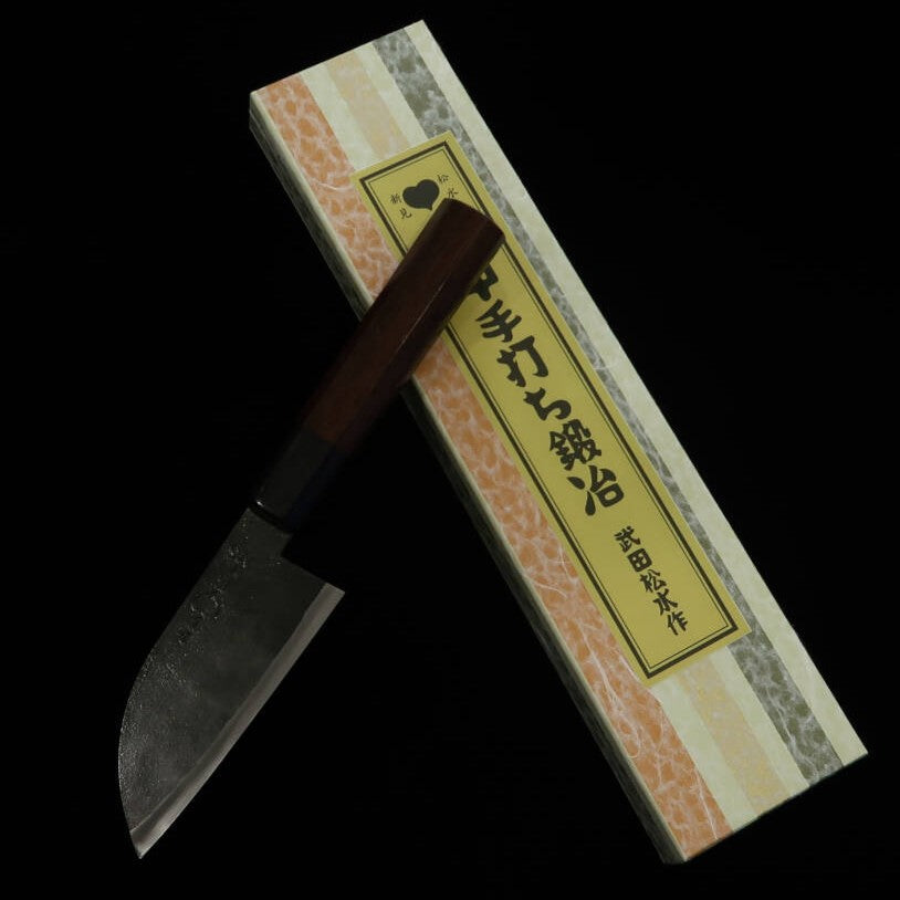 Takeda Cutelaria TAKEDA Forja manual de Bitchu Faca pequena Aço Hitachi Aogami Super (90~110mm)