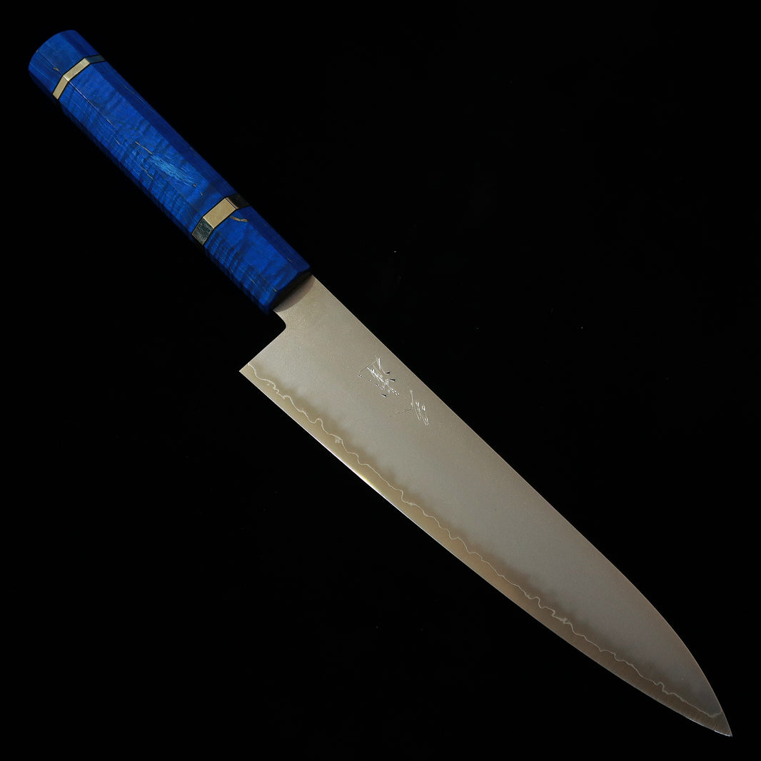 三浦MIURA 牛刀 ZDP189 ショット スタビライズウッドハンドル（210mm）