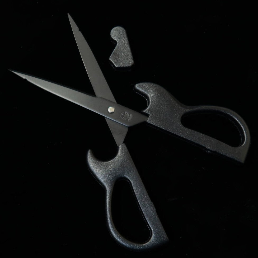 Nikken Cutlery Guitar Scissors with Stand, Black