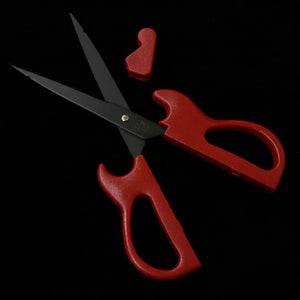 Nikken Cutlery tesoura em formato de guitarra com suporte, vermelha