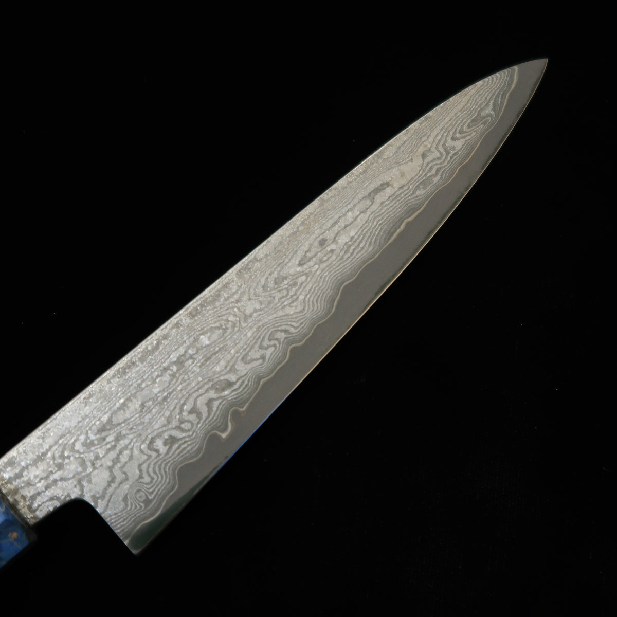 三浦佩MIURA Obidama ペティ 銀紙三号 ダマスカス スタビライズウッド（150mm）