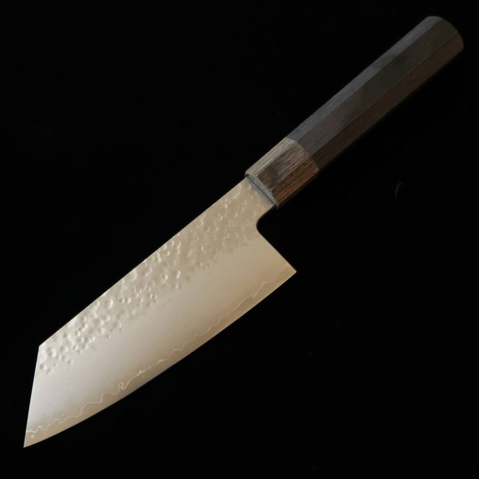 HADO Shiosai VG10 Hammered Black Plywood Handle Small Bunka (135mm)
