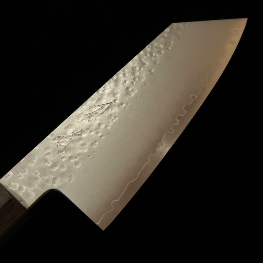HADO Shiosai VG10 Hammered Black Plywood Handle Small Bunka (135mm)