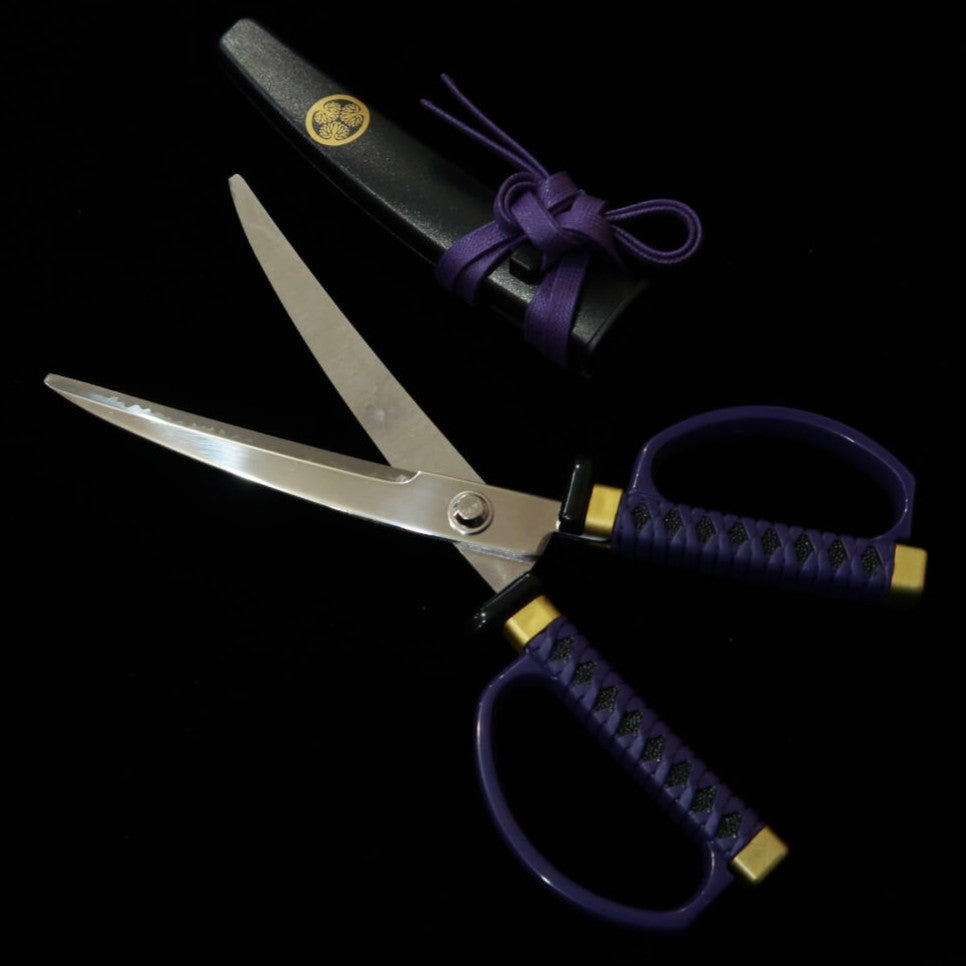 Nikken Cutlery Japanese Sword Scissors with Stand, Tokugawa Ieyasu