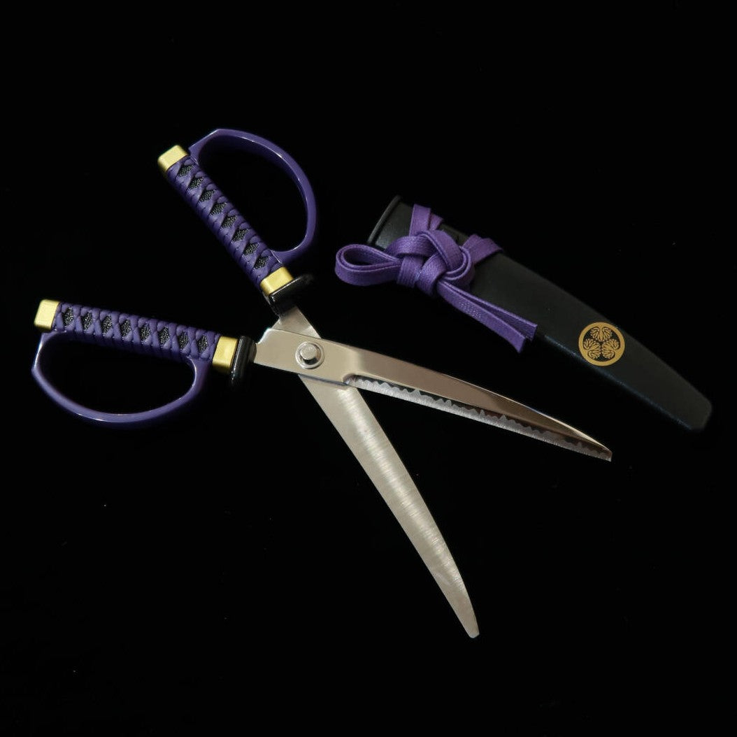 Nikken Cutlery Japanese Sword Scissors with Stand, Tokugawa Ieyasu