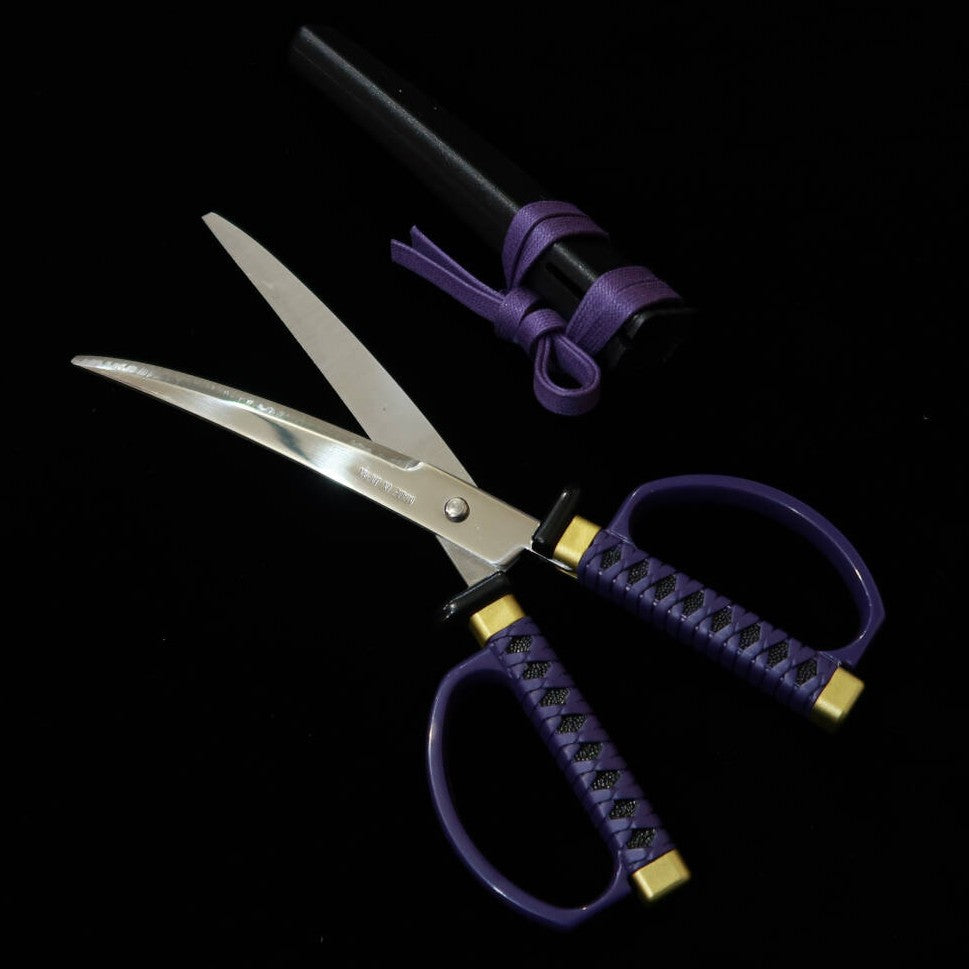 Nikken Hamono Ciseaux katana japonais avec support Tokugawa Ieyasu