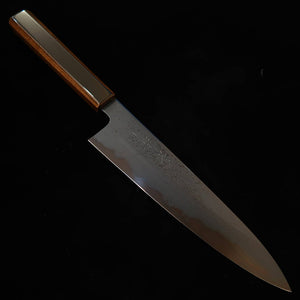 KAGEKIYO acero Aogami nº1 damasco ennegrecido, Shikkokuro wa-gyuto (210 mm/240 mm)