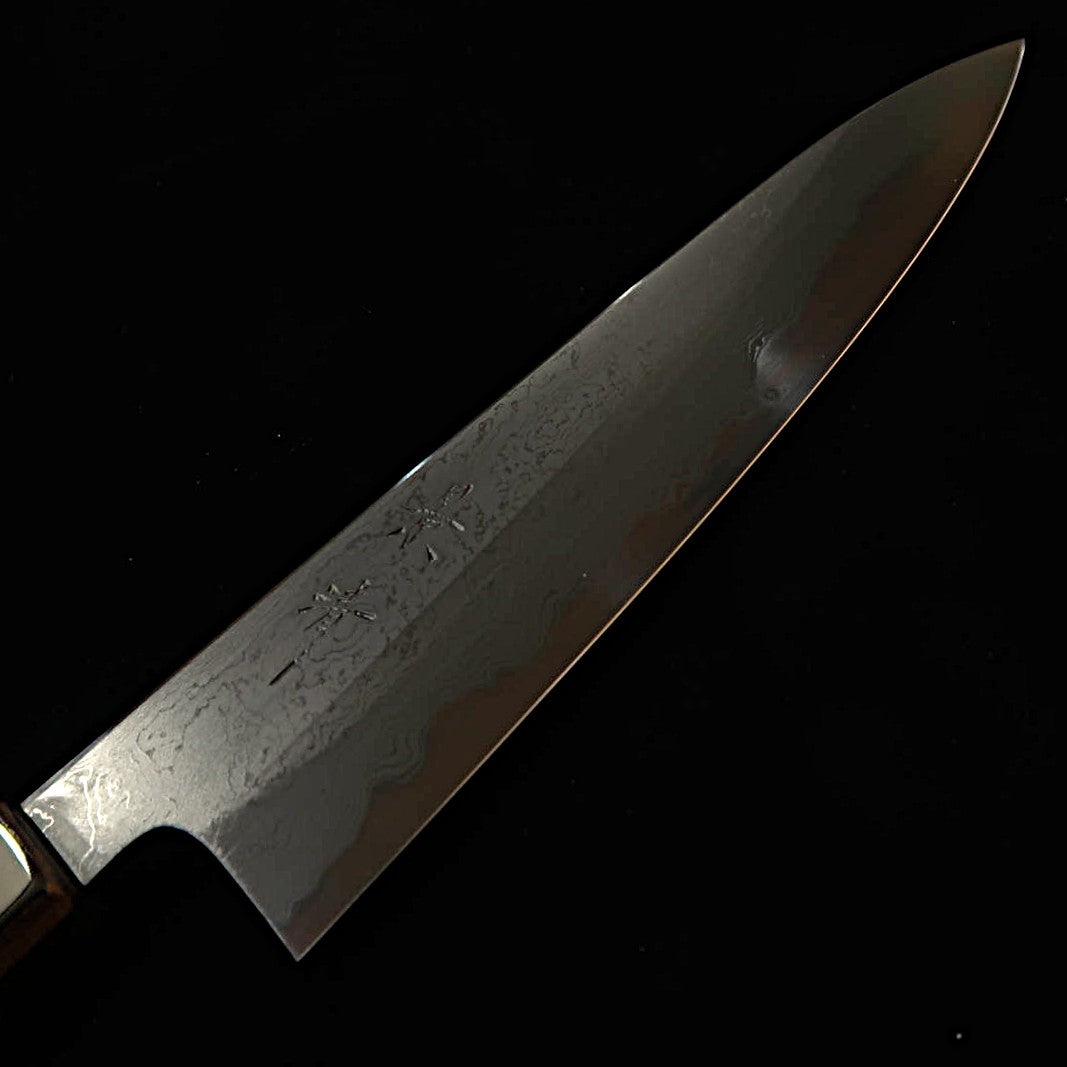 KAGEKIYO acero Aogami nº1 damasco ennegrecido, Shikkokuro wa-gyuto (210 mm/240 mm)