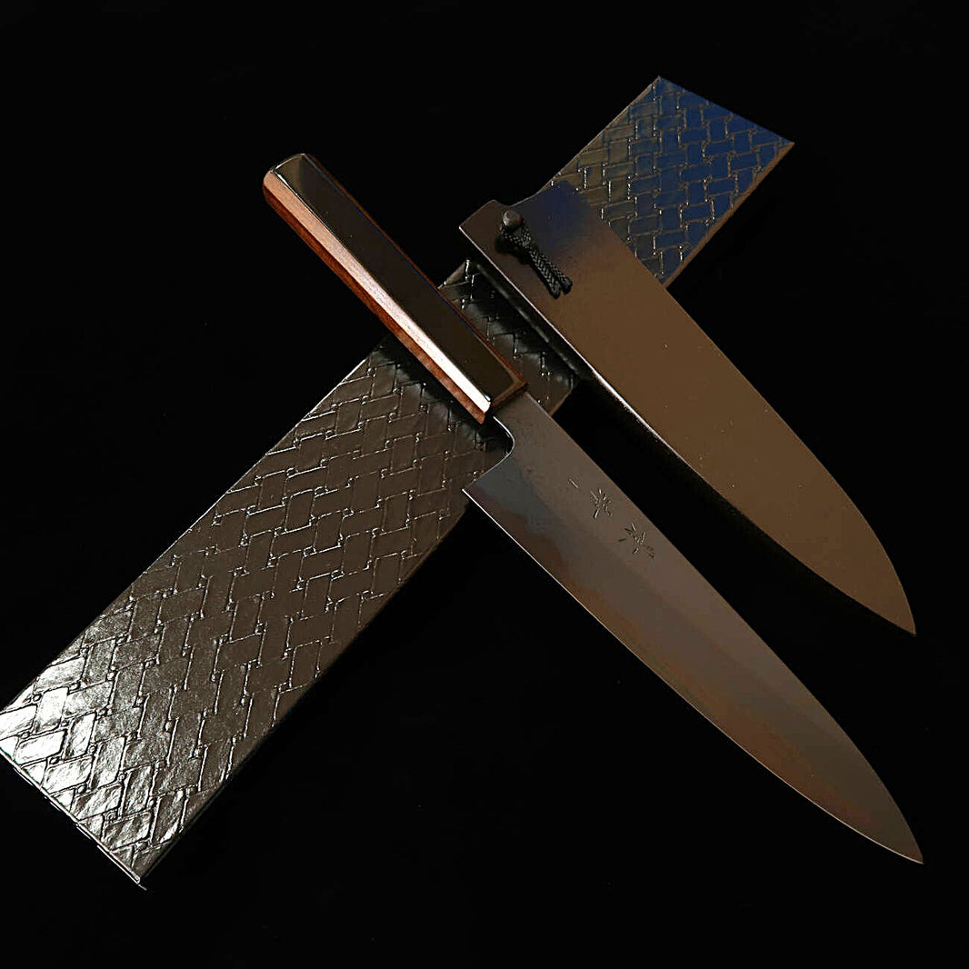 景清 KAGEKIYO 青一鋼 黒染めダマスカス 漆黒呂 和牛刀 (210mm/240mm)