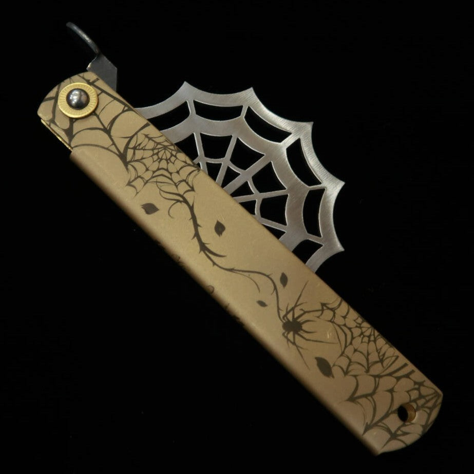 Kanekoma Higonokami Aranea araignée acier bleu laminé (120 mm)