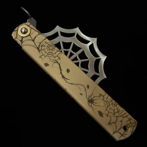 Kanekoma Higonokami Aranea araignée acier bleu laminé (120 mm)