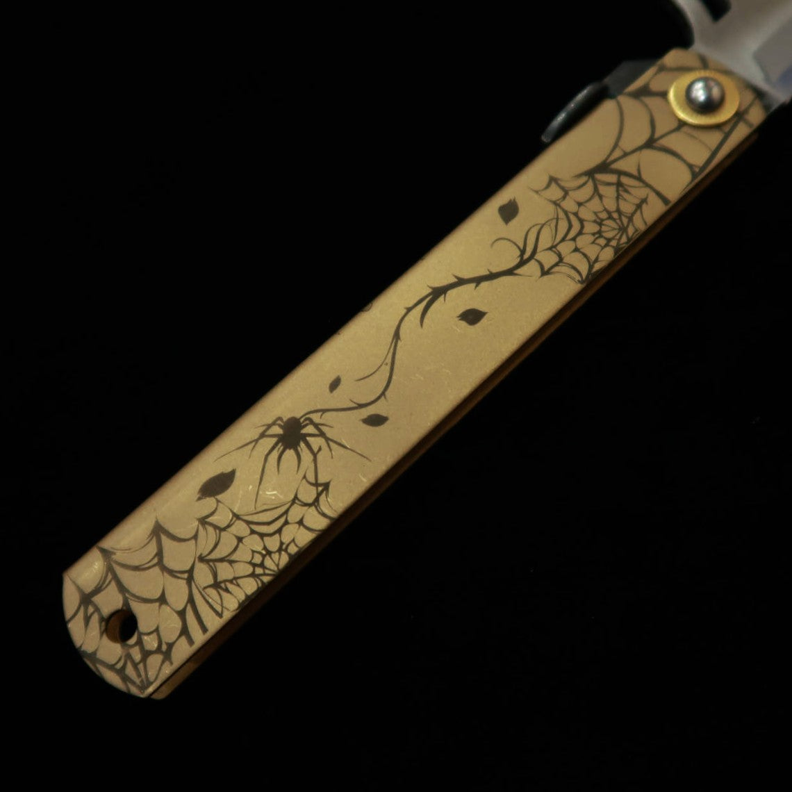 Kanekoma Higonokami Aranea araignée acier bleu laminé (120 mm)