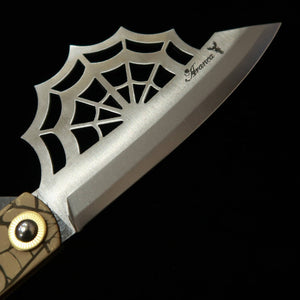 Kanekoma Higonokami Aranea araignée acier bleu laminé (120 mm)