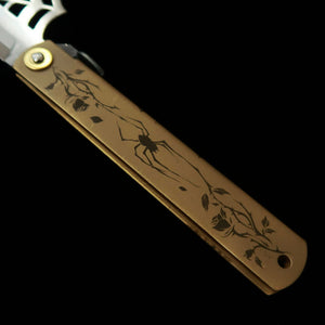 Kanekoma Higonokami Aranea araignée acier bleu laminé (120 mm)