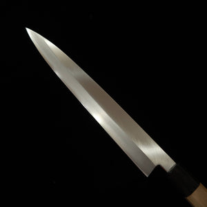 Miura Yanagiba, Ginsan, Left-Handed, Kasumi, with a Water Buffalo horn and Magnolia Wood Octagonal Handle (210-270mm)