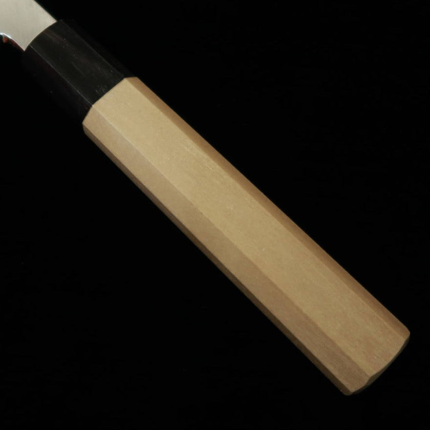 Miura Yanagiba, Ginsan, Left-Handed, Kasumi, with a Water Buffalo horn and Magnolia Wood Octagonal Handle (210-270mm)