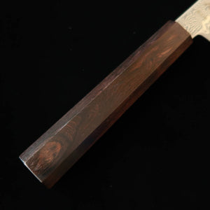 HATSUKOKORO – Kiritsuke gyuto, acier Gin-3 damas, manche monobloc en ébène (210 mm)