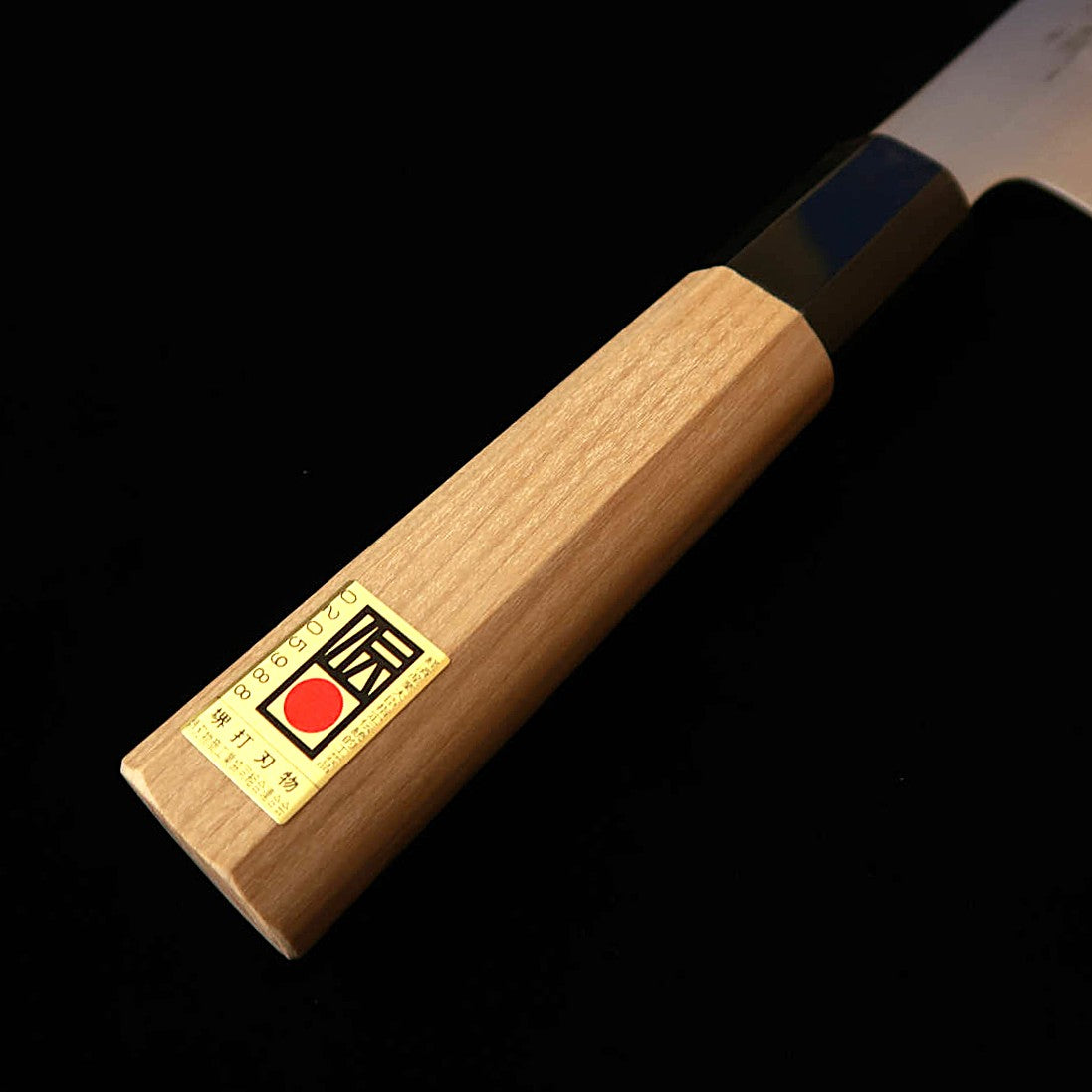 KAGEKIYO`s Utage, Santoku, Yasugi Steel with Buffalo Half-Round Handle (180mm)