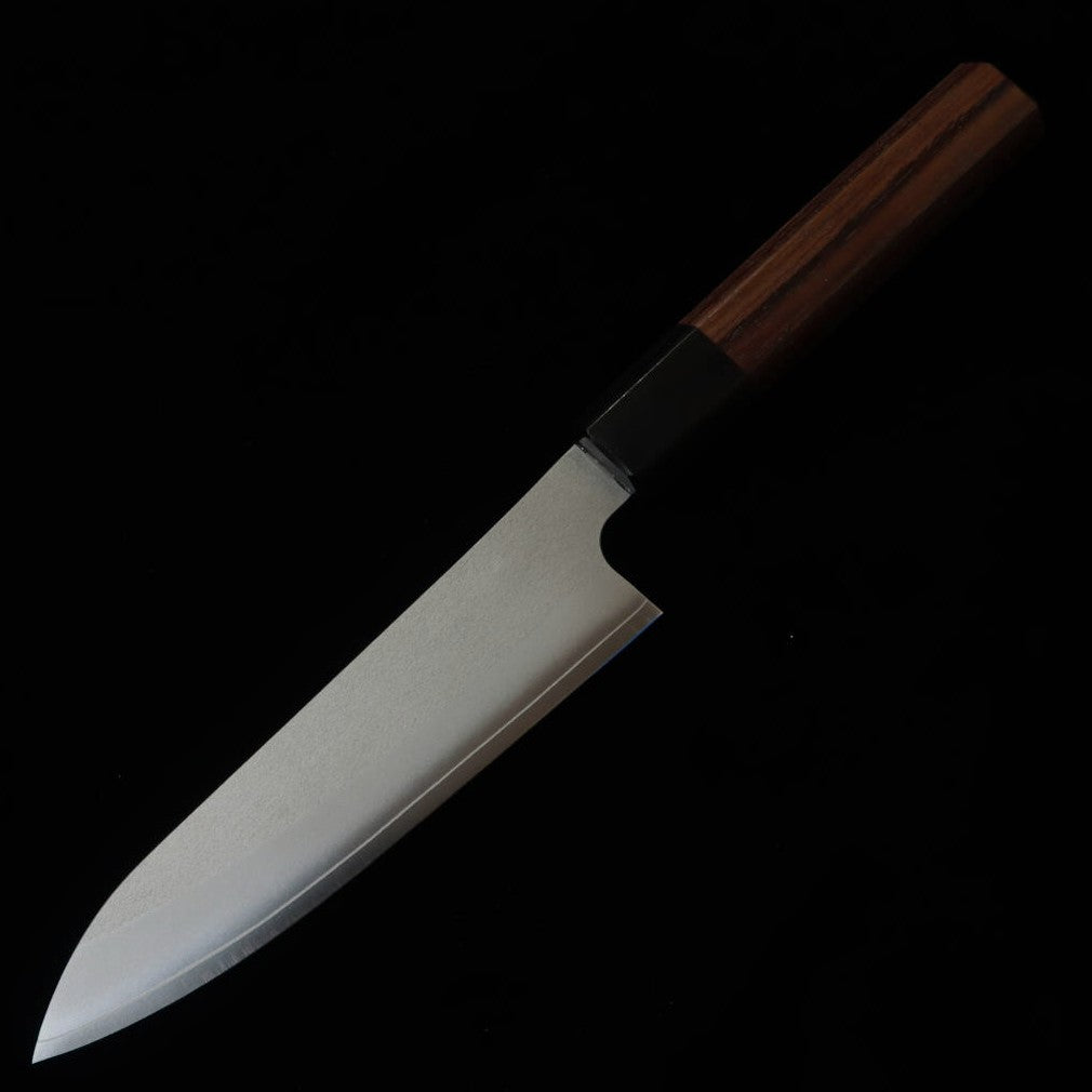 Faca Petty Daruma Hamono, aço Ginpaku nº 3, cabo octogonal de jacarandá (135mm)
