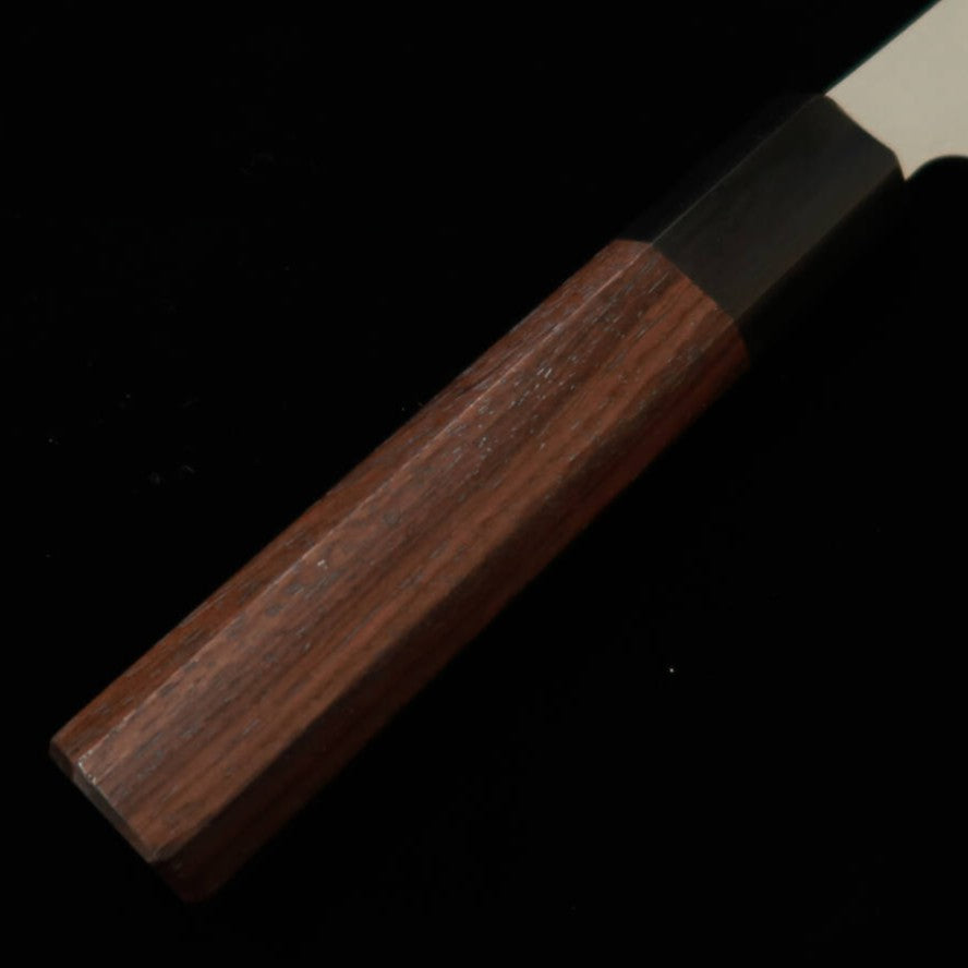 Faca Petty Daruma Hamono, aço Ginpaku nº 3, cabo octogonal de jacarandá (135mm)