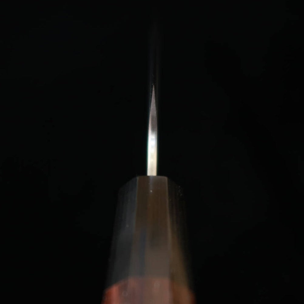 Faca Petty Daruma Hamono, aço Ginpaku nº 3, cabo octogonal de jacarandá (135mm)