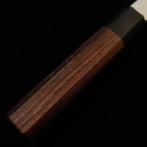 Faca Santoku Daruma Hamono, aço Ginpaku nº 3, cabo octogonal de jacarandá (165mm)