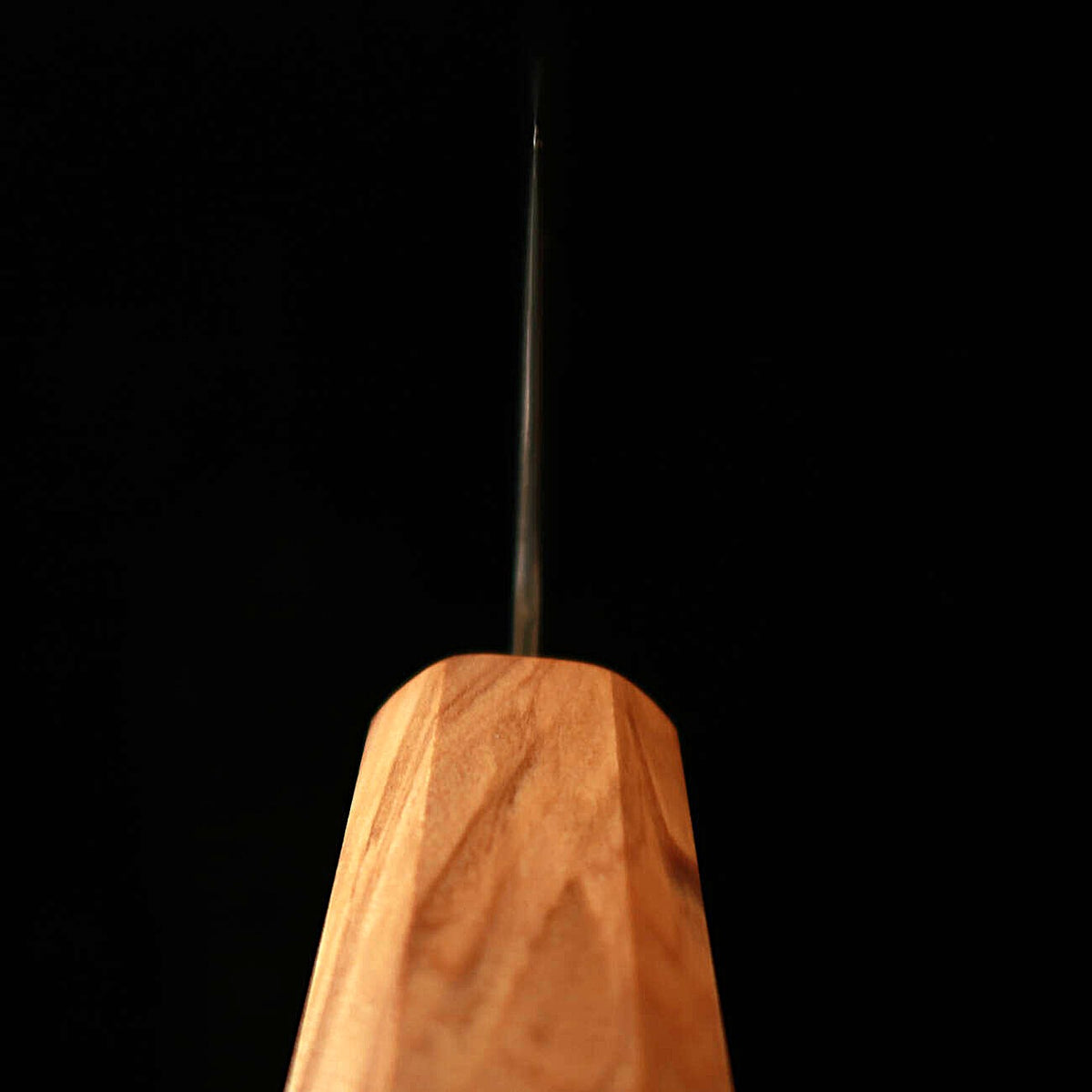 Hatsukokoro Kiritsuke Santoku Aogami No. 3 Damascus Olive Octagonal Handle (170mm)