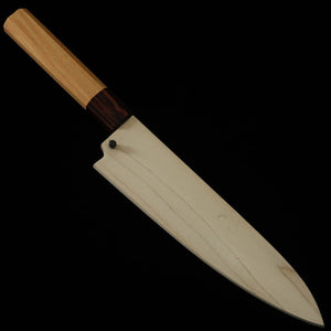 Miura Gyuto Gin-san nº3, cabo octogonal de zelkova, com bainha de madeira (180mm)