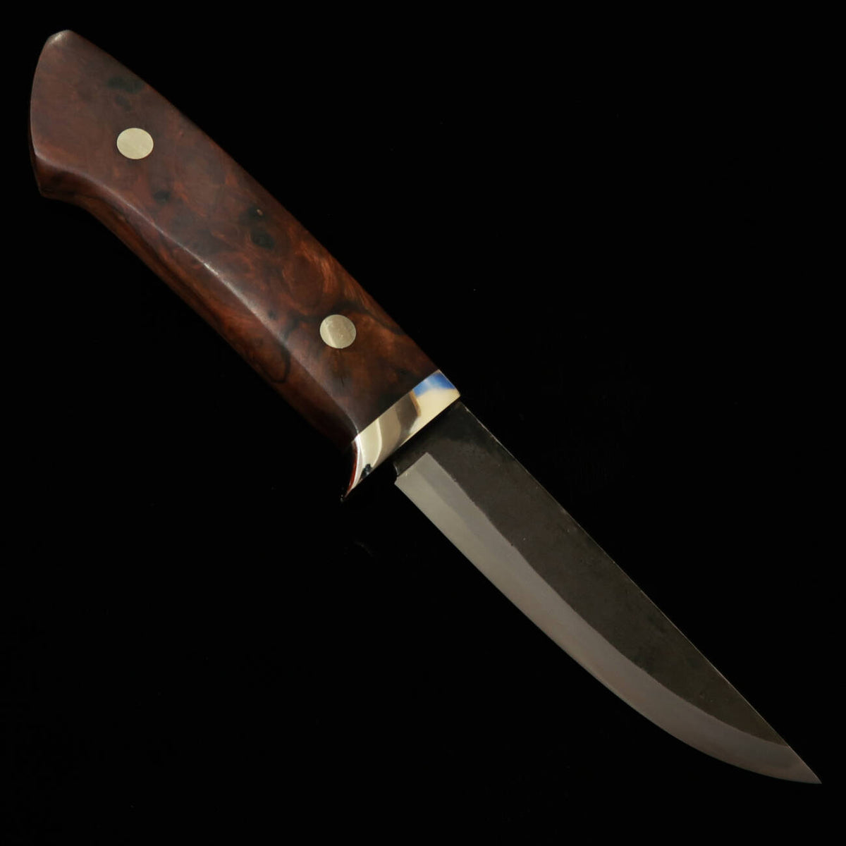 TAKEDA Forgeron artisanal Bitchū, Moriya Masasaku, couteau de chasse, Ironwood A
