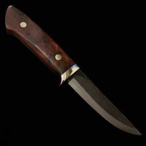 TAKEDA Forgeron artisanal Bitchū, Moriya Masasaku, couteau de chasse, Ironwood A
