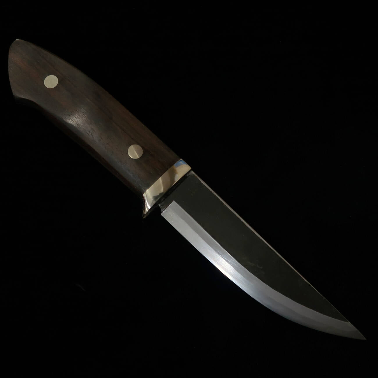 TAKEDA Cutelaria Forjado à Mão Bitchu Moriyama Sho Faca de Bainha Ébano Listrado