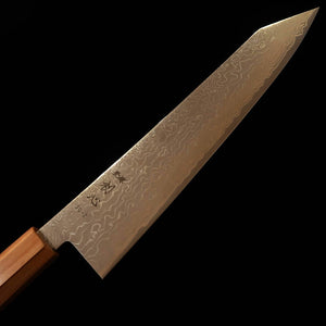 初心 HATSUKOKORO 流氷 切付牛刀 SG2 ダマスカス 磨き オリーブ一体柄（210/240mm）