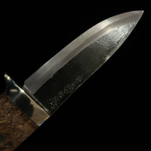 Takeda Cutlery - Bitchu Hand-Forged Blacksmith Masashi Moriya - Buckeye Sheath Knife