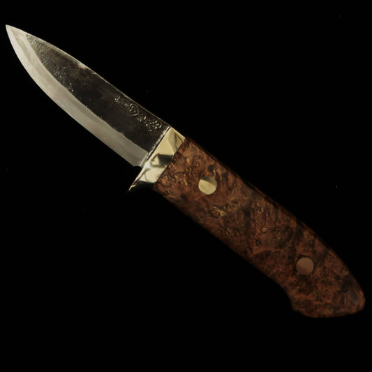 武田刃物TAKEDA　備中手打ち鍛冶 守屋正作 シースナイフ バックアイ