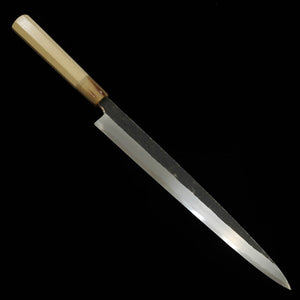 MIURA Itadaki Miura, Tanaka Giichi, yanagiba noirci, acier Shirogami n°2 (270/300 mm)