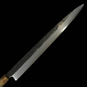 MIURA Itadaki Miura, Tanaka Giichi, yanagiba noirci, acier Shirogami n°2 (270/300 mm)