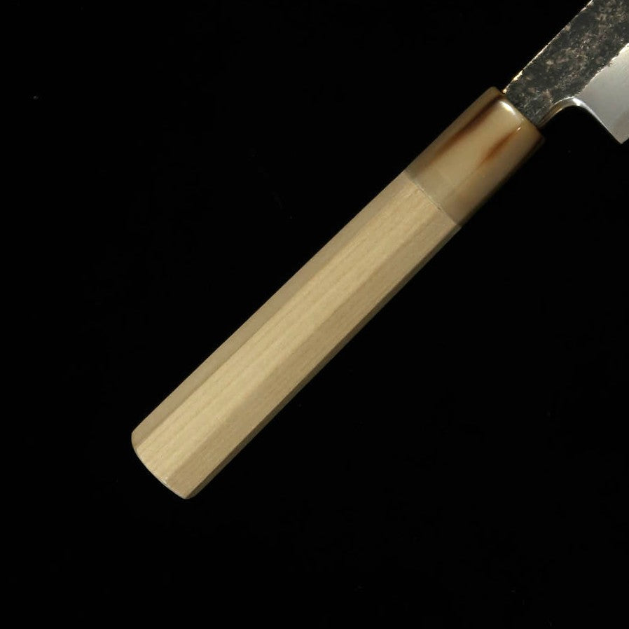 MIURA Itadaki Miura, Tanaka Giichi, yanagiba noirci, acier Shirogami n°2 (270/300 mm)