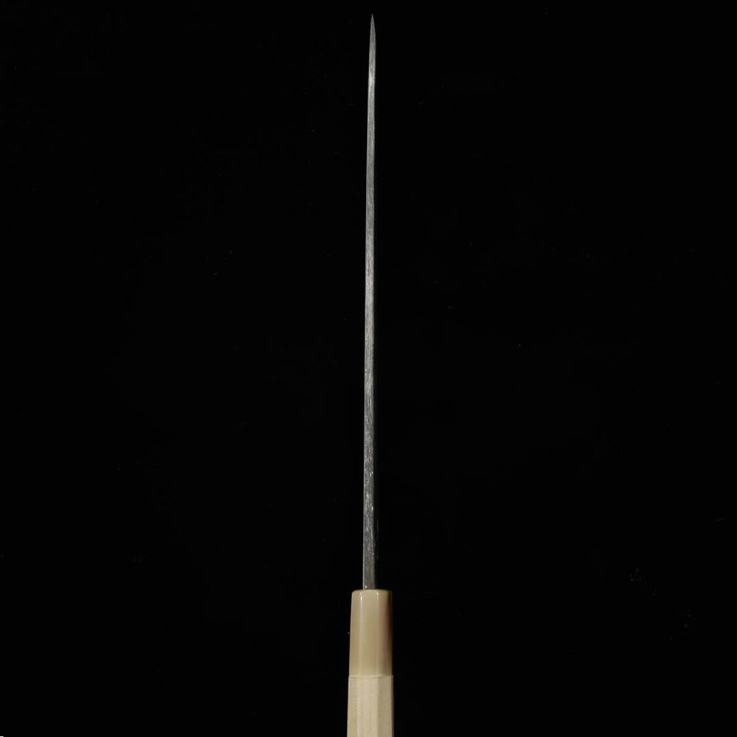 MIURA Itadaki Miura, Tanaka Giichi, yanagiba noirci, acier Shirogami n°2 (270/300 mm)