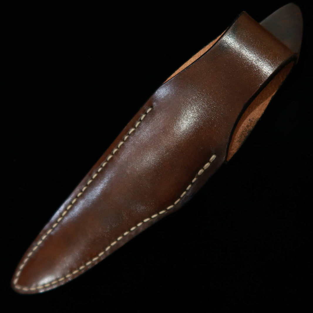 TAKEDA Cutlerie – Forgeron artisanal de Bitchū, œuvre de Masashi Moriya – Couteau fixe, Ironwood D