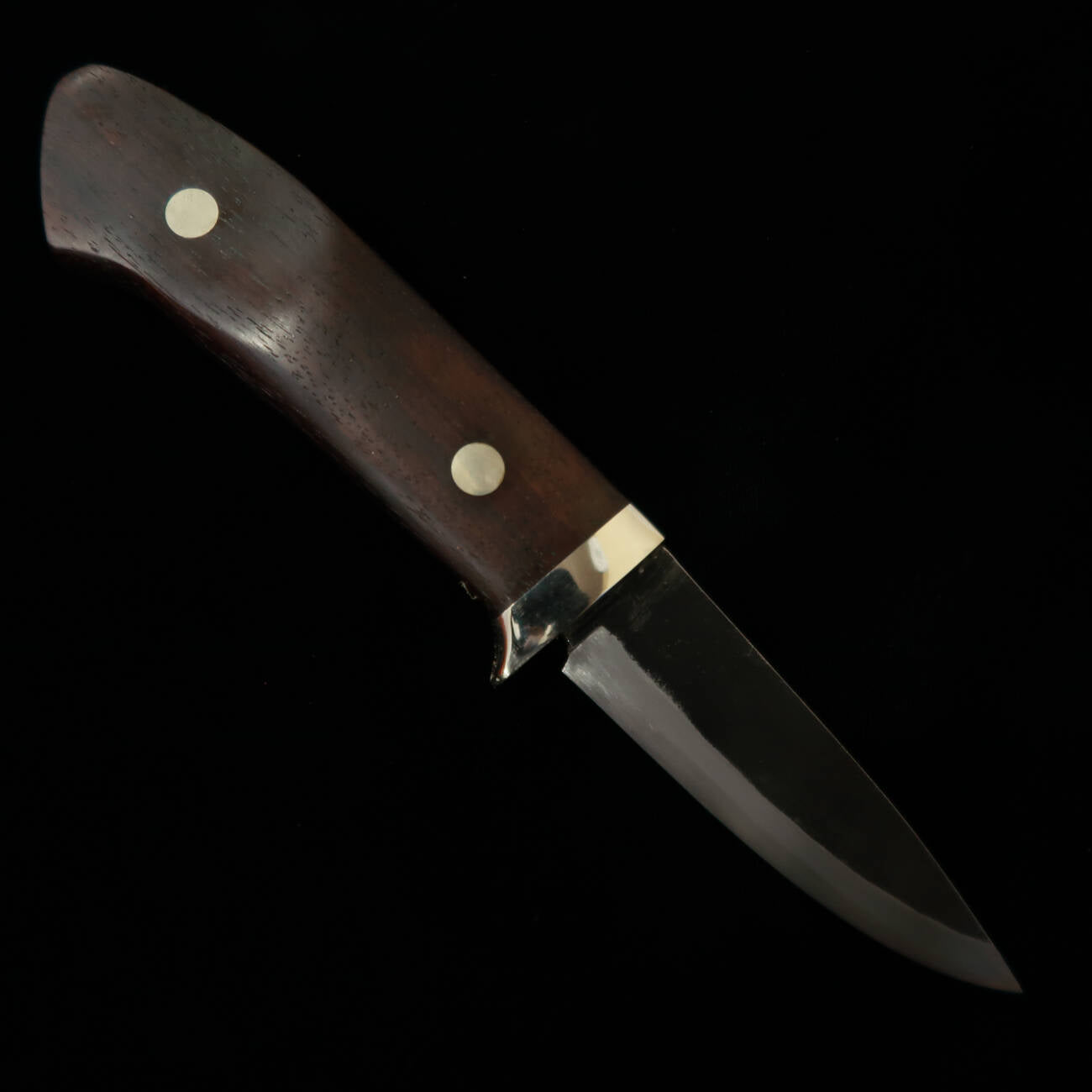 TAKEDA Cuchillería Takeda - Forja artesanal de Bitchū, obra de Masamasa Moriya, cuchillo fijo con funda, ébano