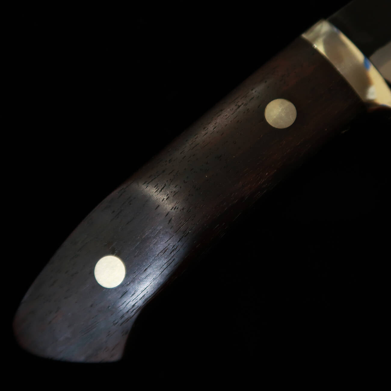 TAKEDA Cuchillería Takeda - Forja artesanal de Bitchū, obra de Masamasa Moriya, cuchillo fijo con funda, ébano