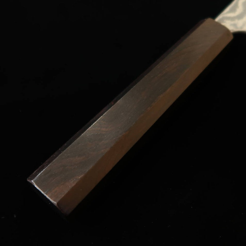 Saji Takeshi SAJITAKESHI Nakiri VG10 Black Damascene Ebony Integrated Handle (165mm)
