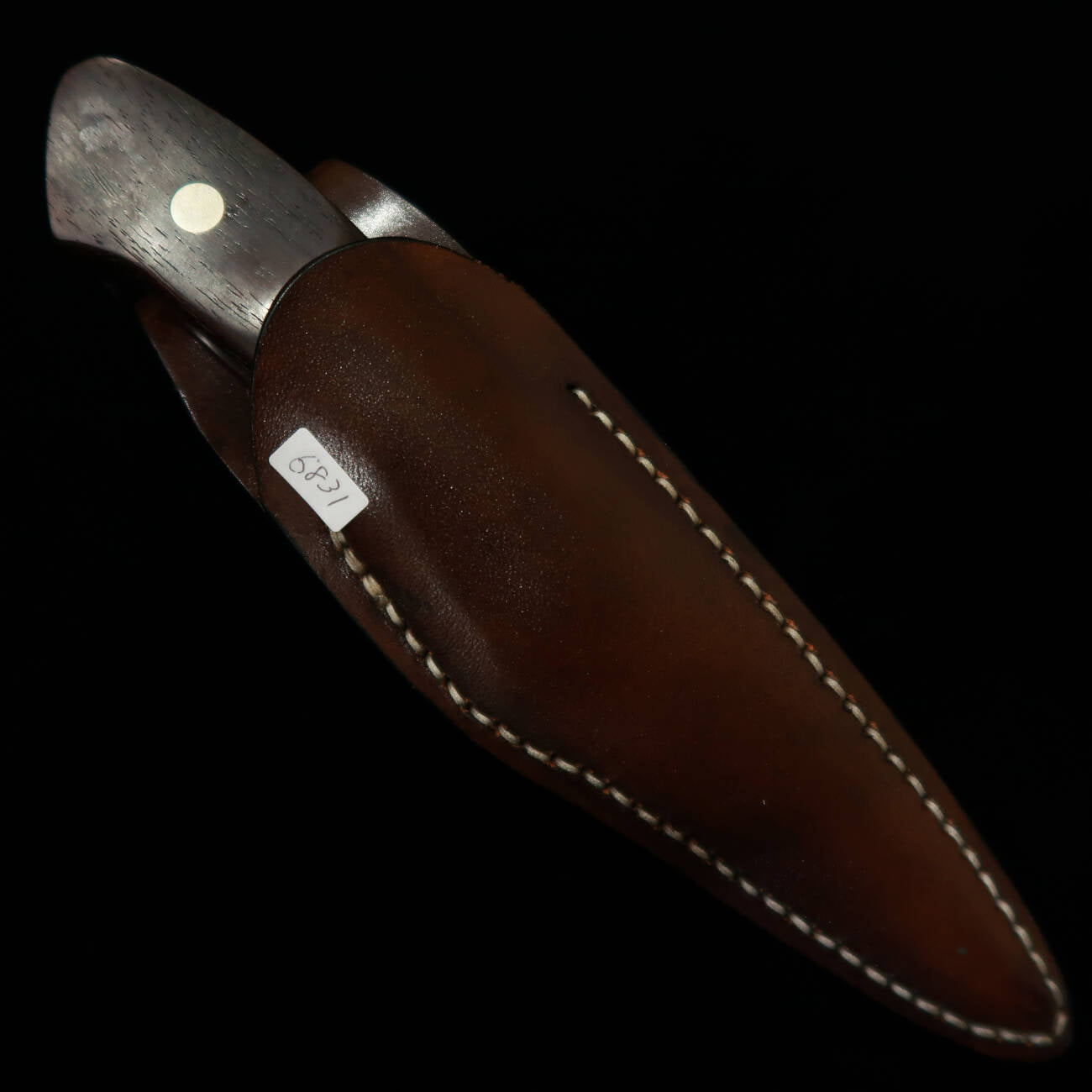 TAKEDA Cuchillería Takeda - Forja artesanal de Bitchū, obra de Masamasa Moriya, cuchillo fijo con funda, ébano