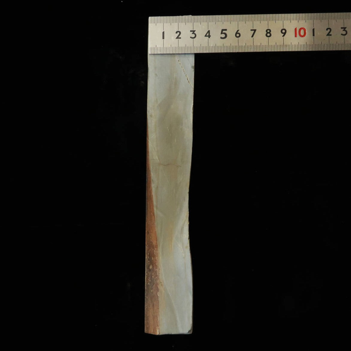 天然砥石　若狭砥石　浅黄　78×210×27mm