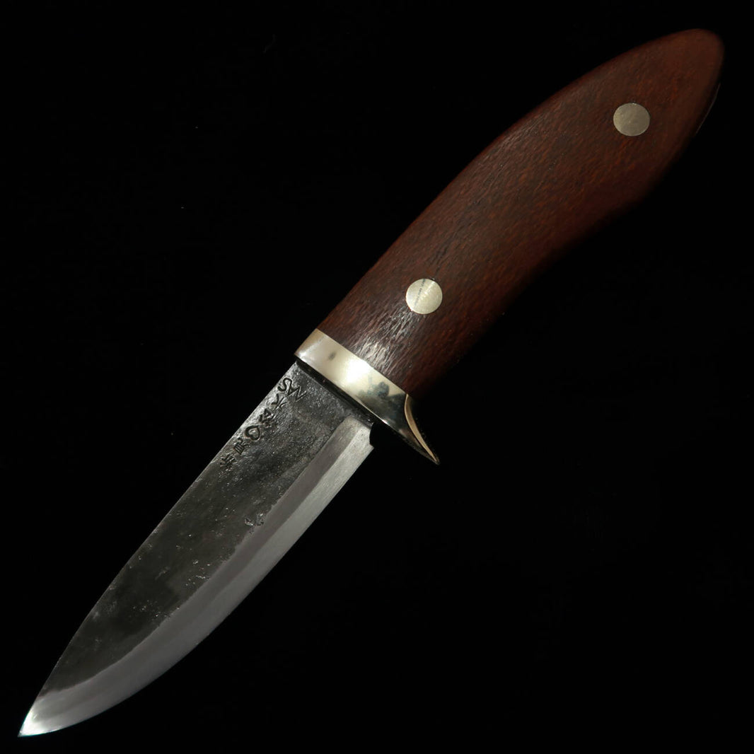 TAKEDA Forgeron artisanal Bitchū, Moriya Masasaku, couteau de chasse, Lacewood A