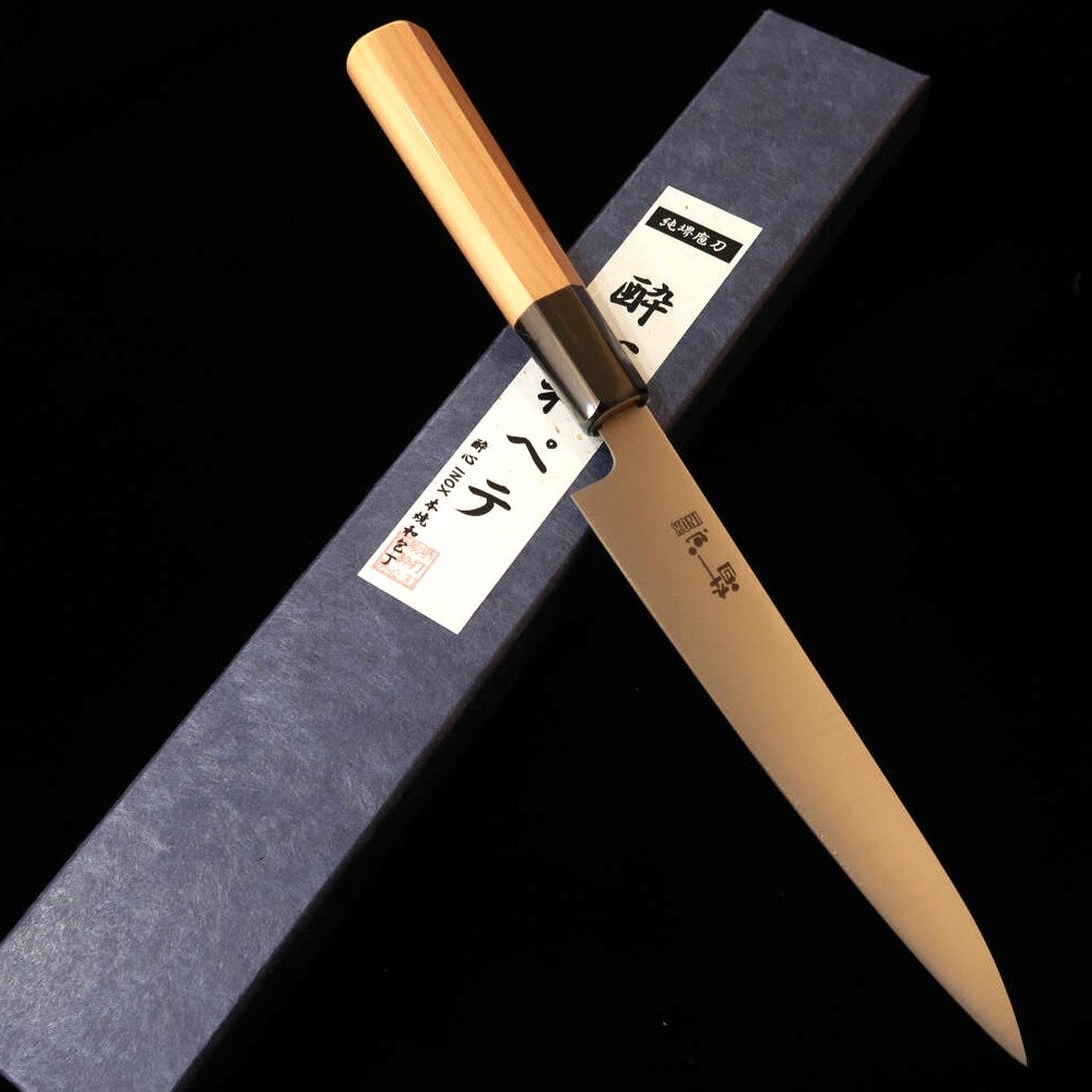 酔心 SUISHIN 和式ペティ INOX本焼 一位半丸八角柄（180mm）