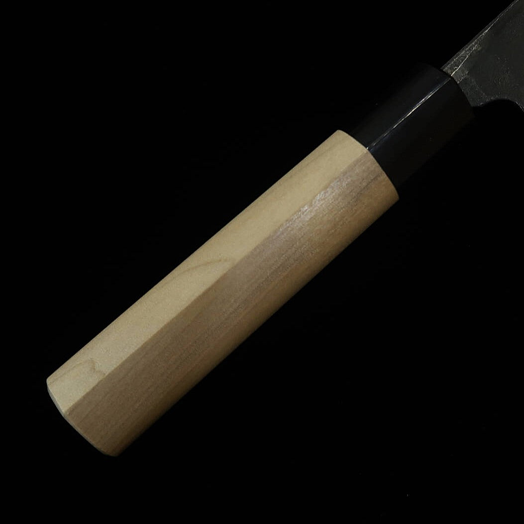 MIURA Nakiri - Aogami #2 - Acabamento preto - Cabo magnólia com chifre de búfalo (165mm)