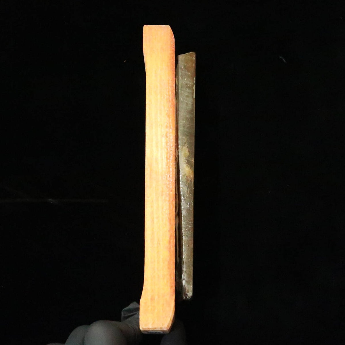 Pedra de amolar natural Shobudani Tipo san com base 38×150×13 mm