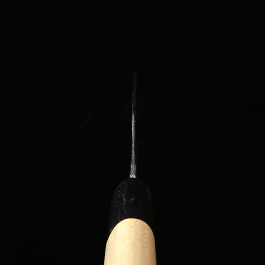 三浦 MIURA by Shindo　舟行　青紙二号　黒打ち　朴水牛栗型柄（150/165mm）