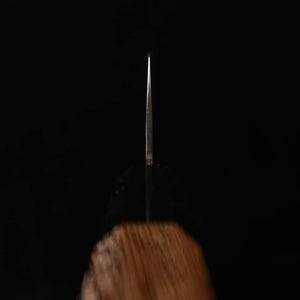Miura VG10 Blackened Hammered Damascus Santoku Knife with Wenge Octagonal Handle (180mm)